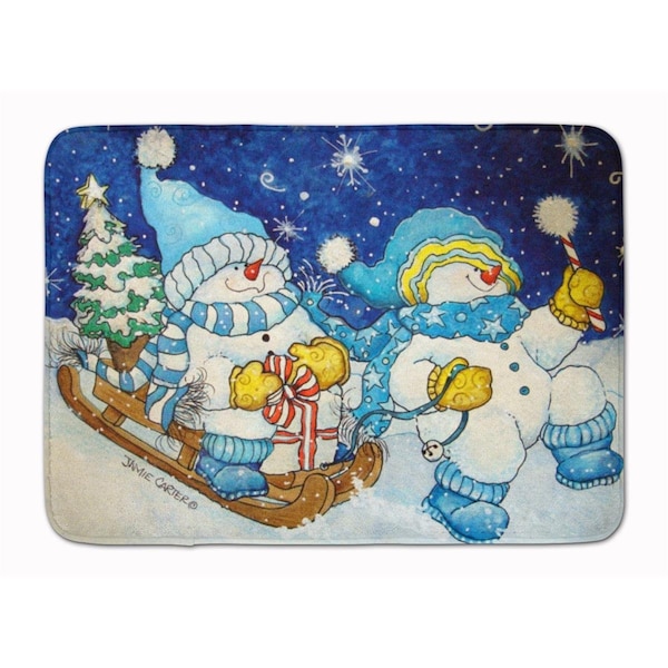 Carolines Treasures Celebrate the Season of Wonder Snowman Machine Washable Memory Foam Mat PJC1077RUG - main